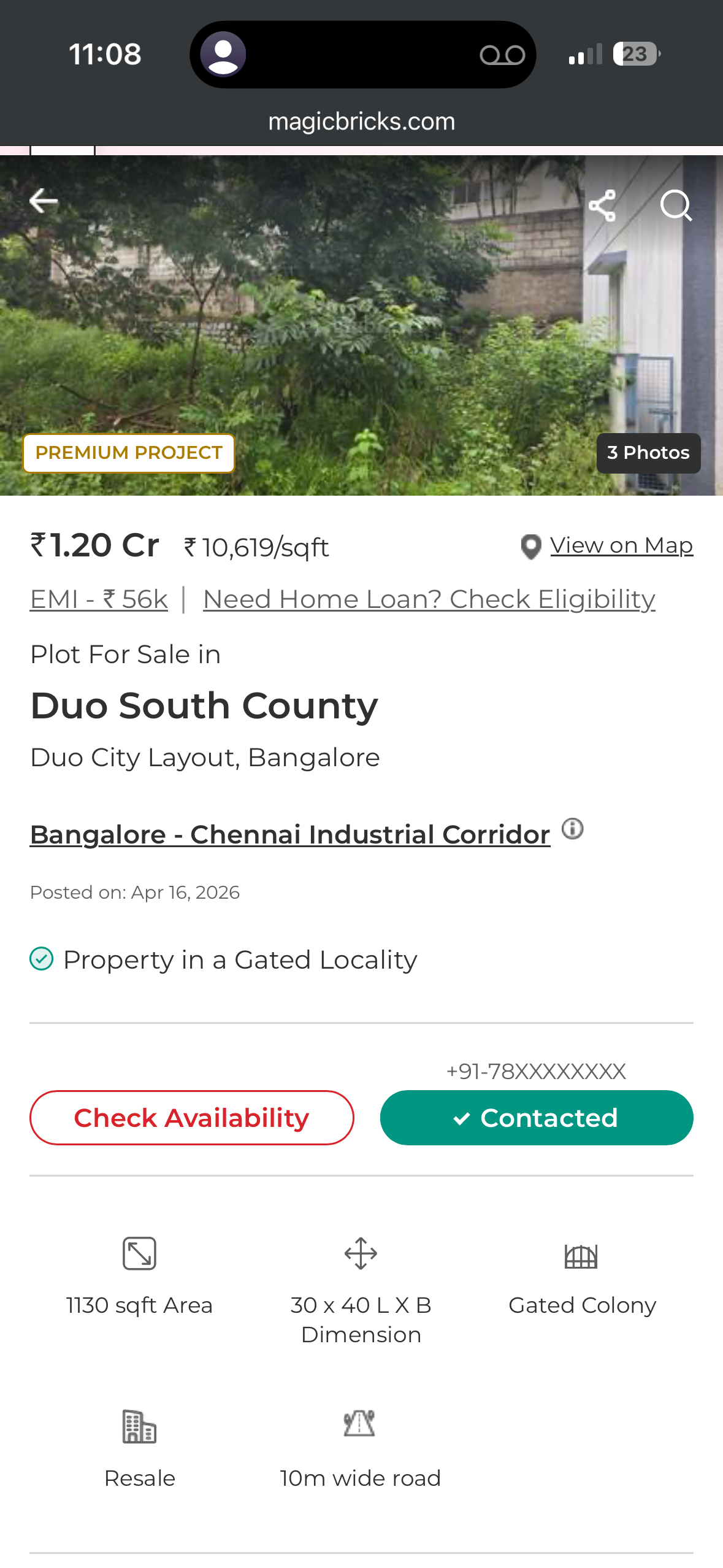 Site for sale in Duo South County